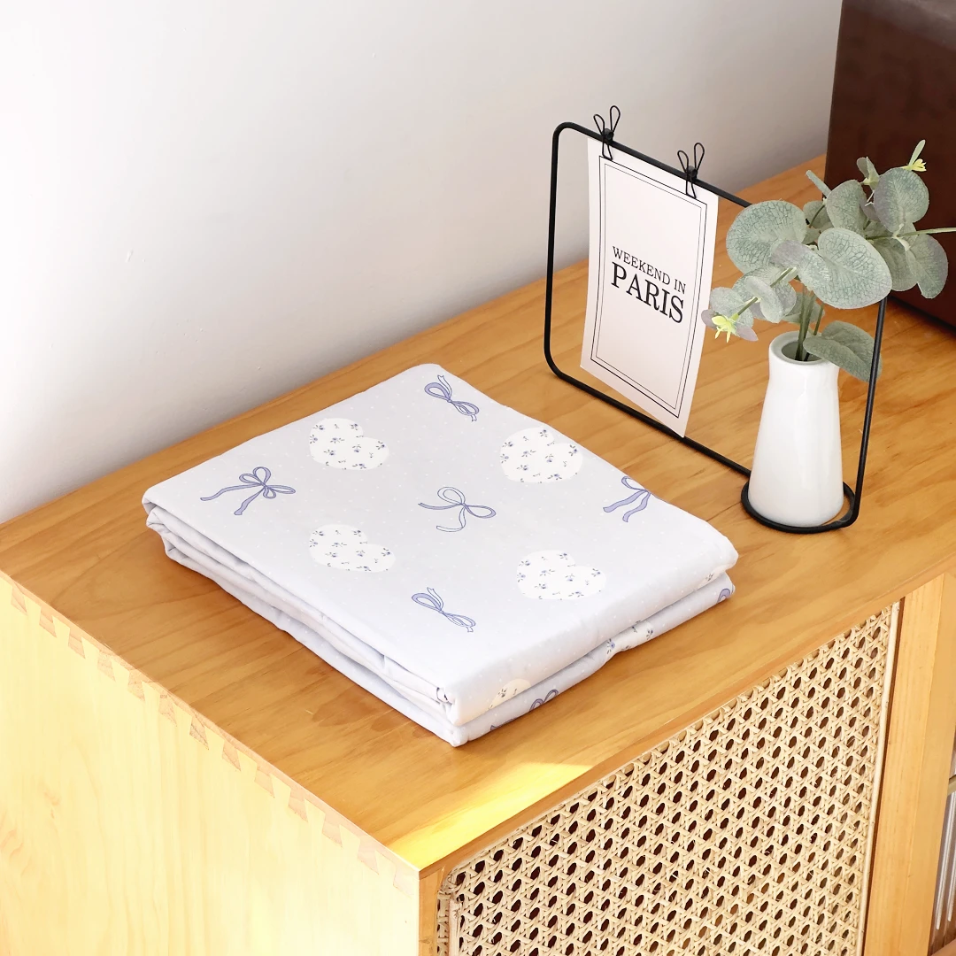 【京かわ会社】全棉匹马棉双人被罩 200*230cm 心结