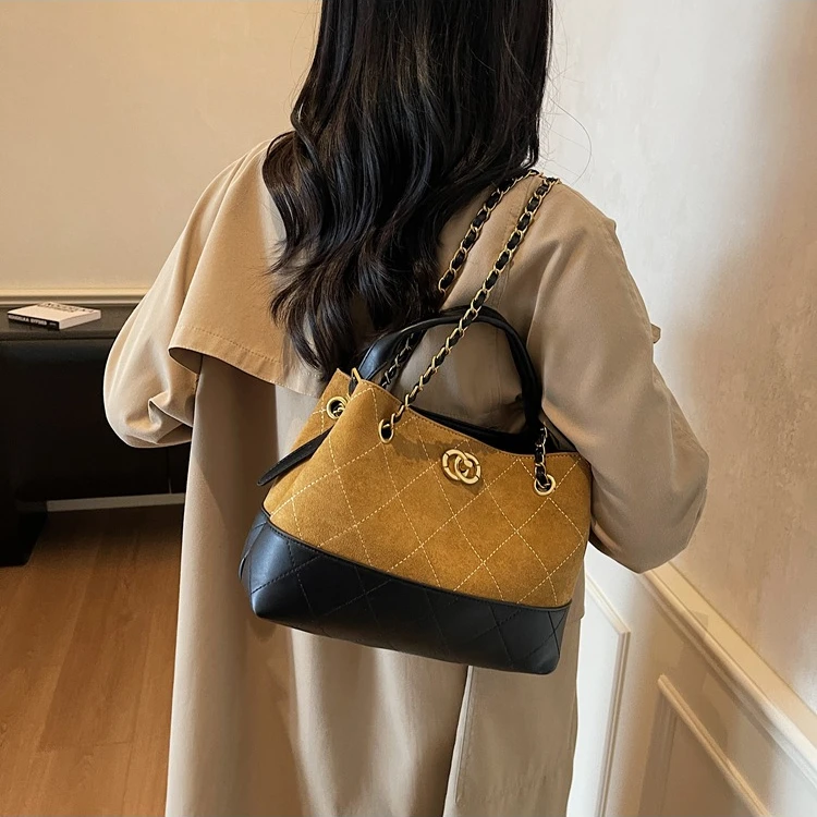 【潇洒小姐】小香风2025早秋托特包腋下包百搭链条流浪包手提包