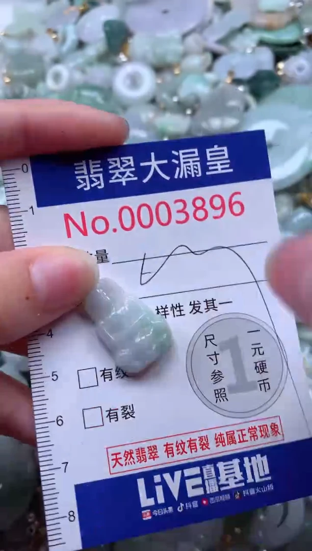 翡翠未镶嵌吊坠(不含链)3896