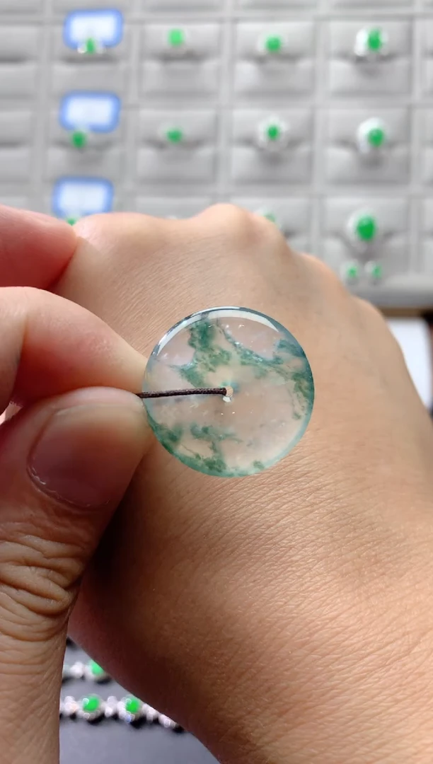裸石翡翠天然缅甸平安扣
