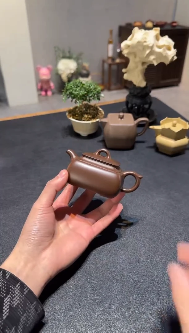 茶壶紫砂木****y长四方 紫砂壶