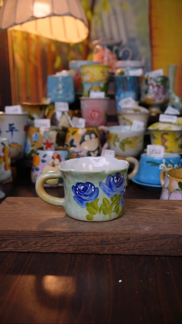 摆件泥垚手作 景德镇手工手绘器物