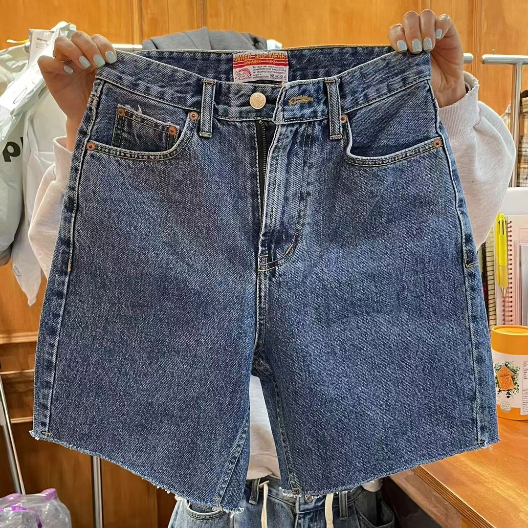 妞子家韩国代购 夏季五分新款百搭牛仔短裤