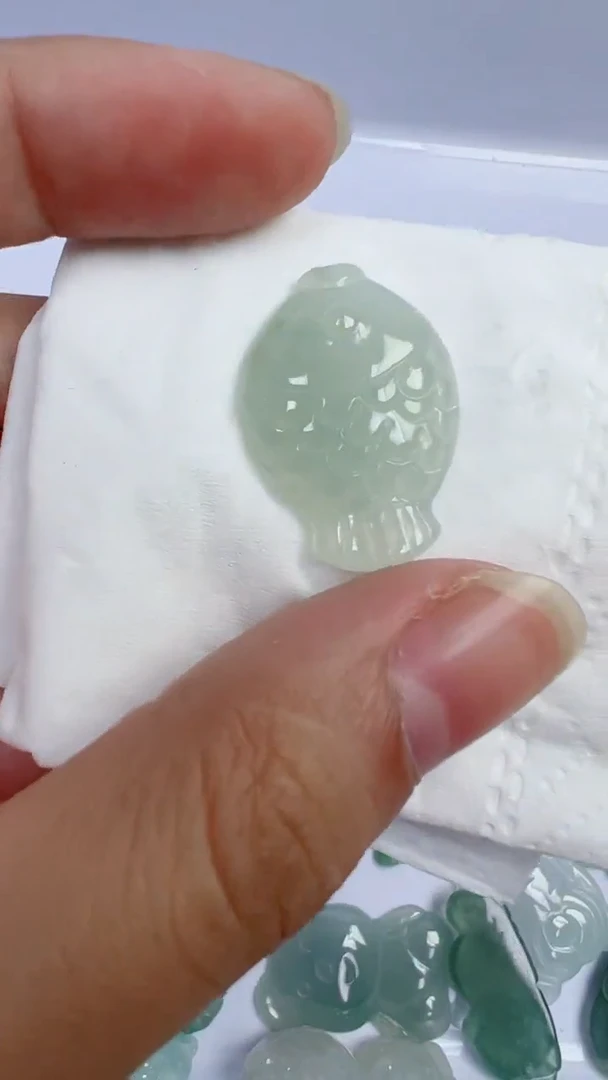 散珠翡翠豆****包760号链接，A货翡翠