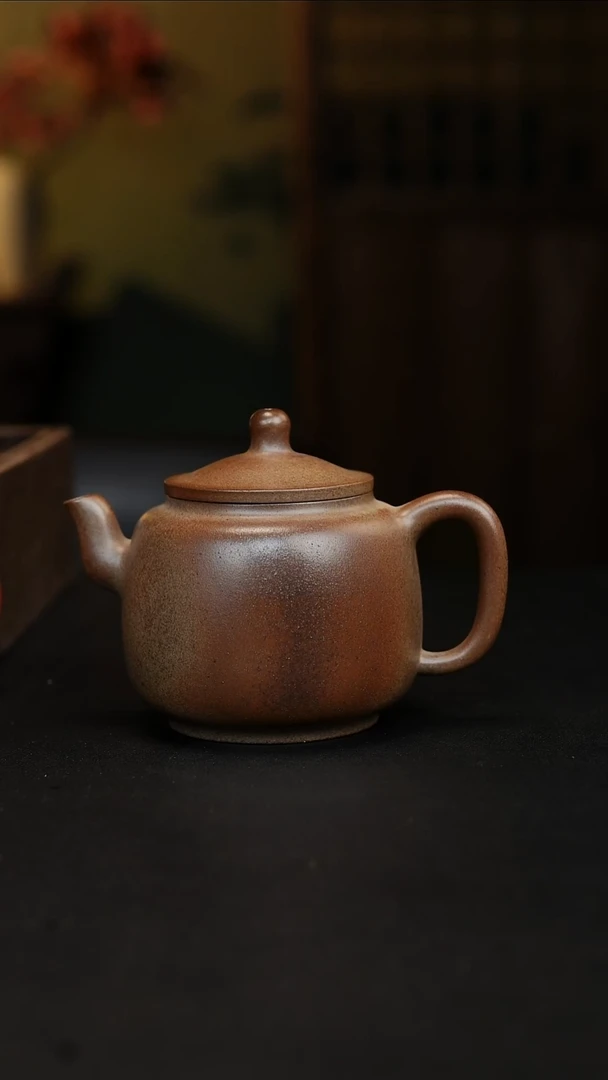 茶壶紫砂紫砂壶柴烧墨林