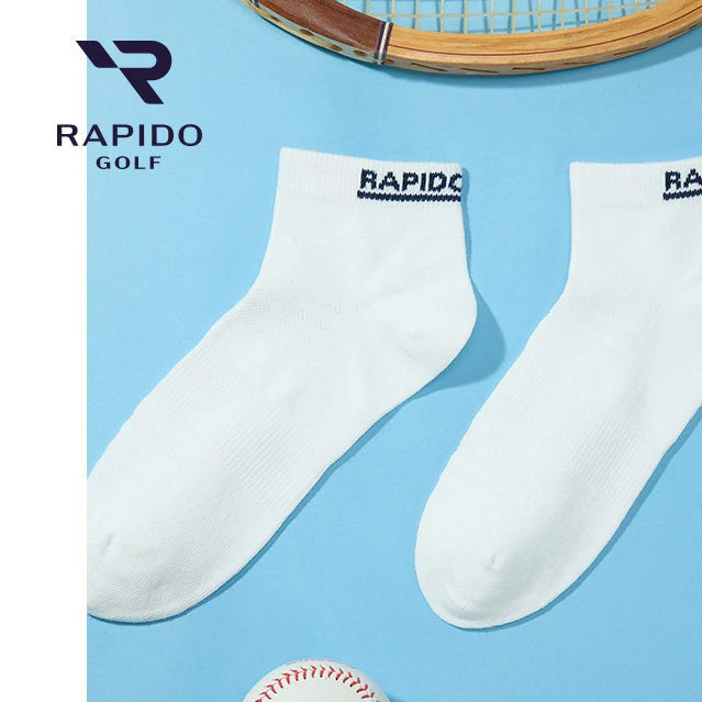 新品RAPIDO睿必度26年春男女同款高尔夫GOLF短袜雳霹道VK6ZKTS01