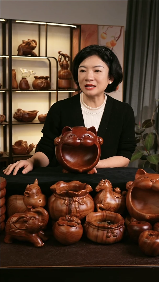 木MB006-2招财猫收纳摆件B款微瑕福利