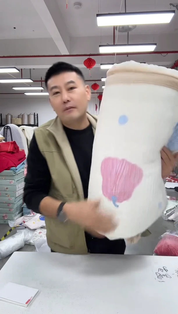 聚酯纤维27 小南瓜 四件套 床盖款 豆豆