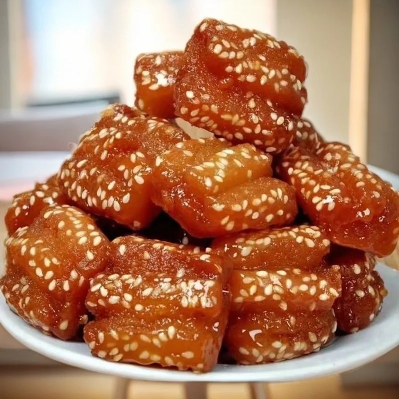 山东特产蜜三刀老式果子传统糕点蜜三刀蜜翻花蜜麻条点心零食500g