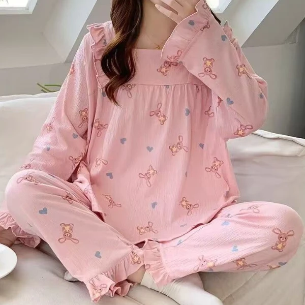 孤品青仓按编码拍微瑕介意勿拍源头工厂外贸夏季大牌卡通睡衣棉绸