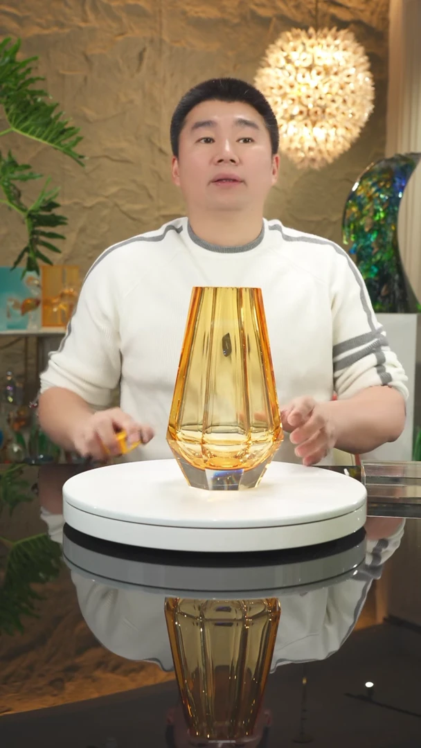 【闪购商品】摆件福利琥珀切面花瓶