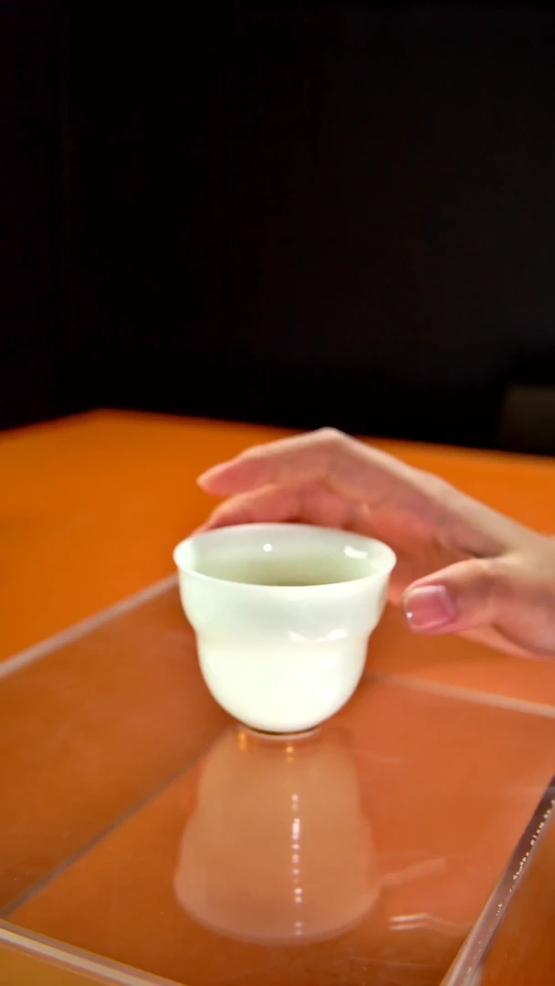 其他陶瓷《言泥陶瓷》璞玉绿豆冰冻瓷系列 主人杯