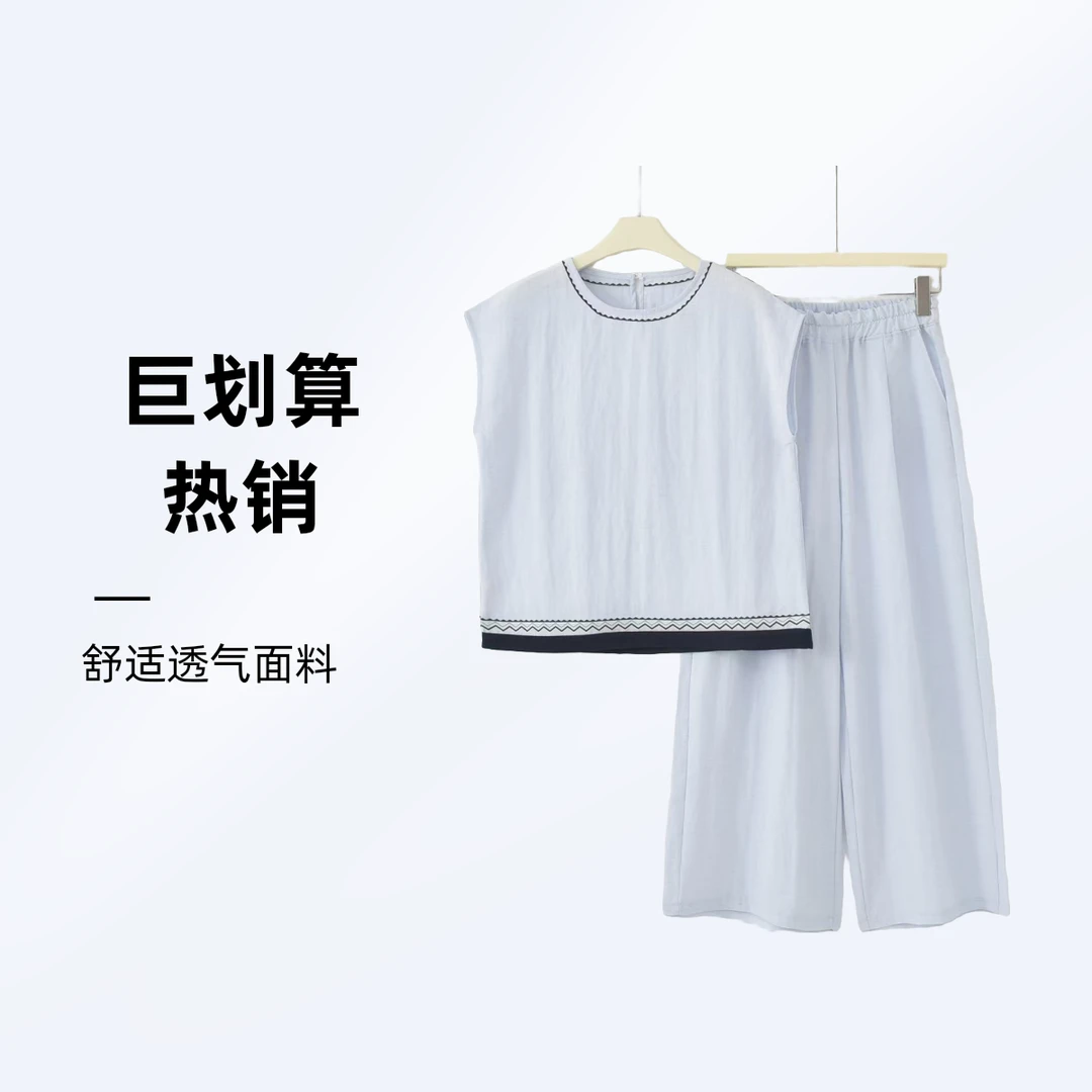 （6232）夏季女士棉麻套装