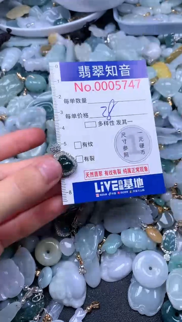 翡翠未镶嵌吊坠(不含链)5747