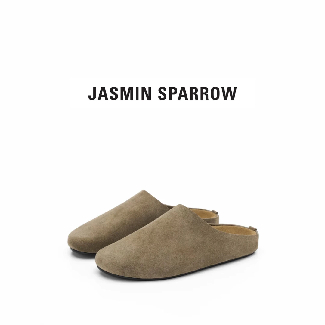 勃肯包头鞋（皮厚3.0mm）半包拖鞋女