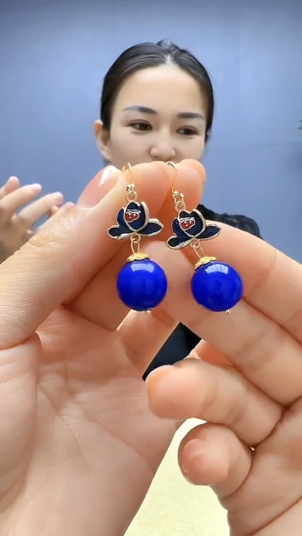 高货diy颈饰牡丹圆珠耳钩
