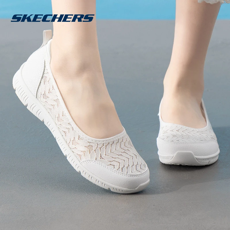 【流光风】斯凯奇休闲鞋女2025夏季新款一脚穿轻便时尚潮流运动鞋