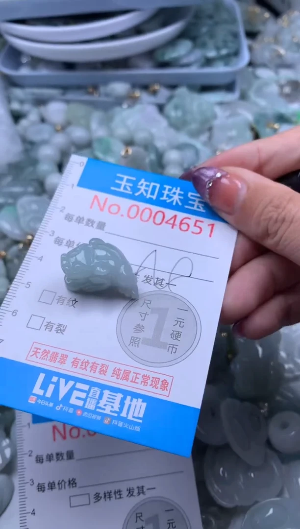 翡翠未镶嵌吊坠(不含链)4651