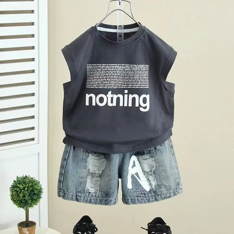 （非图款A1851-1900）夏季潮宝无袖套装