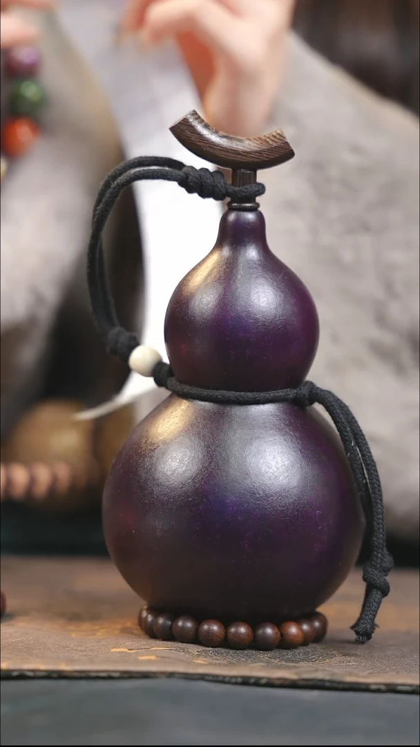【闪购商品】XQ156大漆酒葫芦不包手串及旋转底座