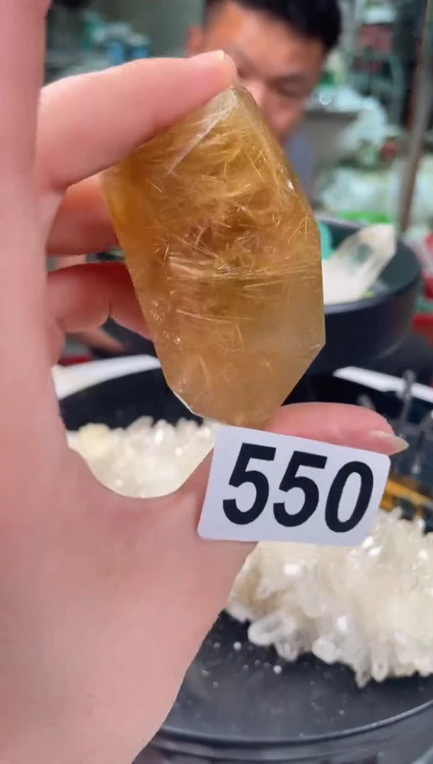 未镶嵌水晶大型摆件（非配饰）发晶随形550 73克