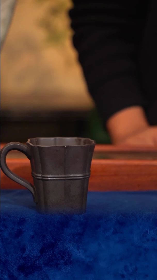 紫砂 宜兴紫砂 FY 负氧  把杯