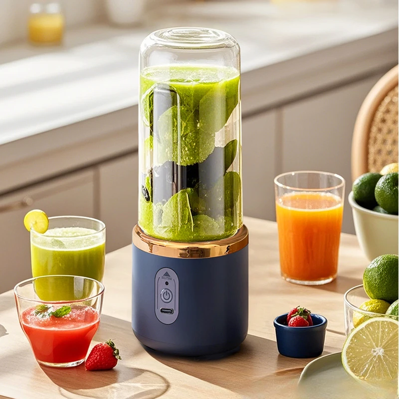 水果果汁机圆形家用辅食机手动榨汁器全自动简约风