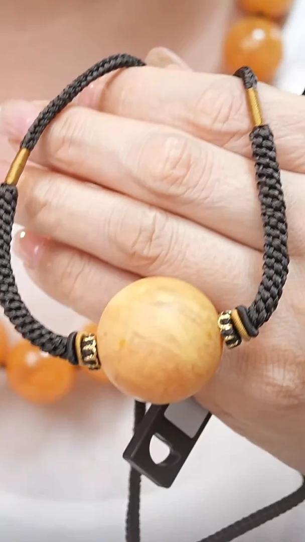 蜜蜡颈饰未镶嵌2688天然蜜蜡珠宝奇石全部保真