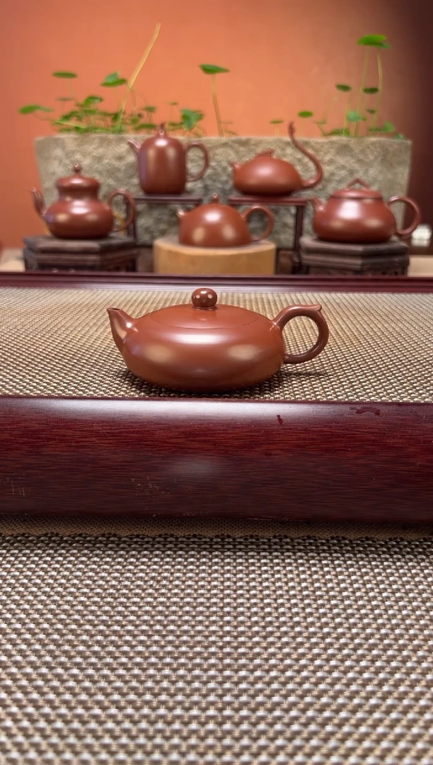 茶壶紫砂超薄胎 凤雏壶 陈腐老朱泥