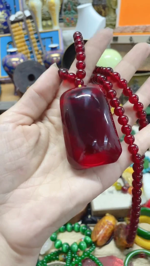 【闪购商品】血珀颈饰未镶嵌主播推荐主播推荐