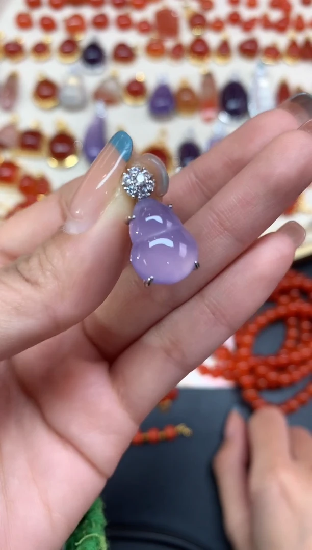 【闪购商品】玛瑙/玉髓吊坠银S925镶嵌吊坠A469|299