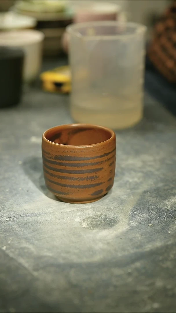 【闪购商品】碗浪鬼家釉绘柴烧 杯