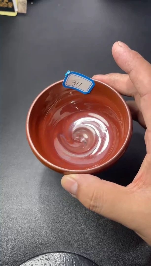 茶盏311叶紫建盏叶紫