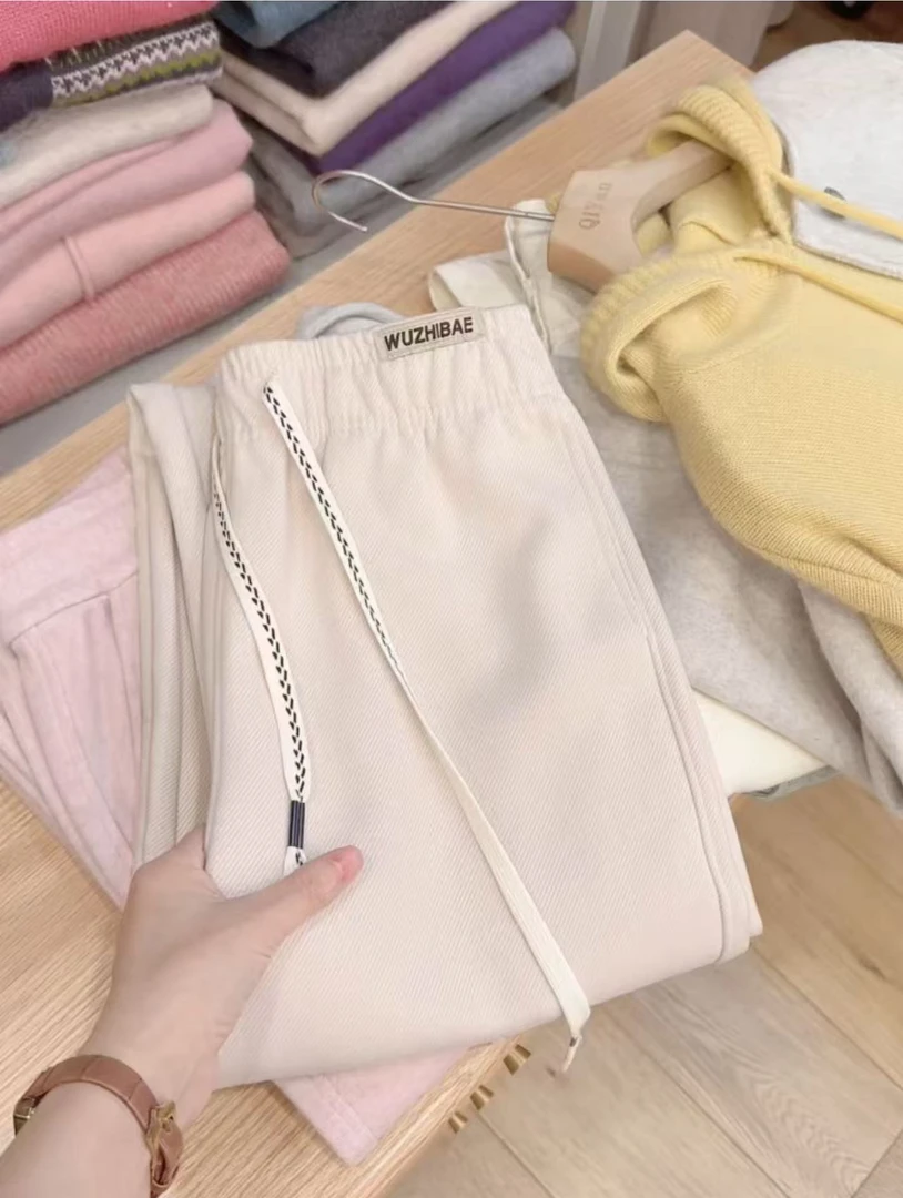 七言家  巨显瘦！7A抗菌空气层糯米斜纹萝卜裤2236