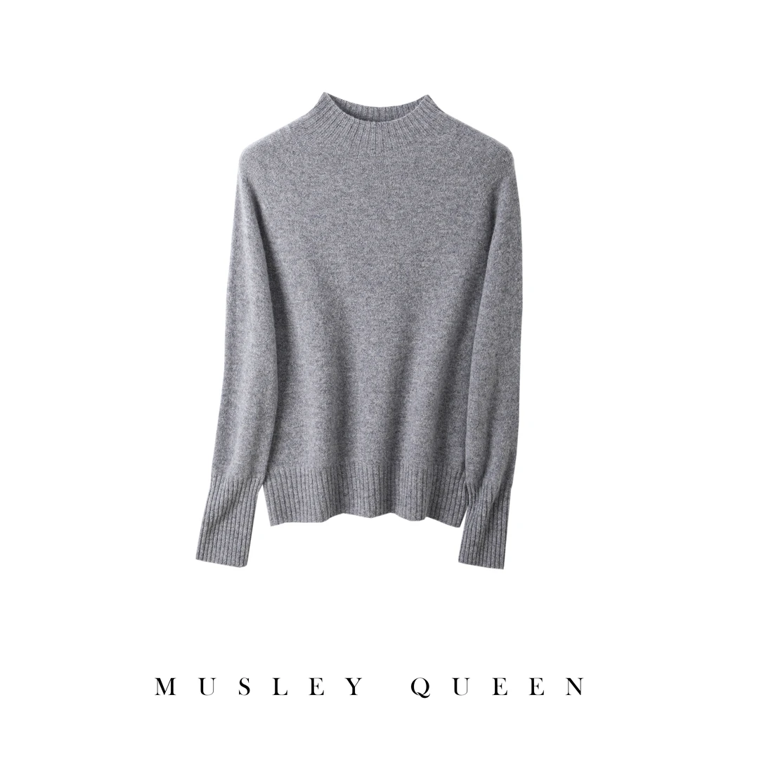 Musley Queen秋冬100%羊毛高领羊毛衫YM77-703