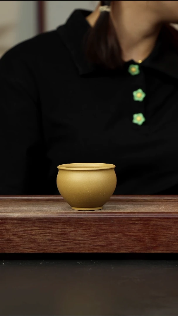 紫砂茶杯黄金段 圆融杯