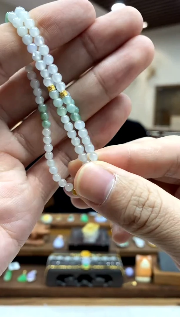 【闪购商品】翡翠手串18K金镶嵌手串 多样性发*1件