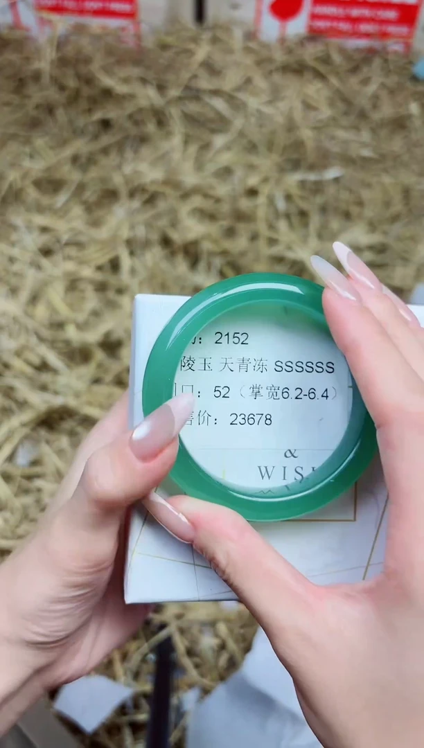 未镶嵌手镯石英质玉2152--圈口52