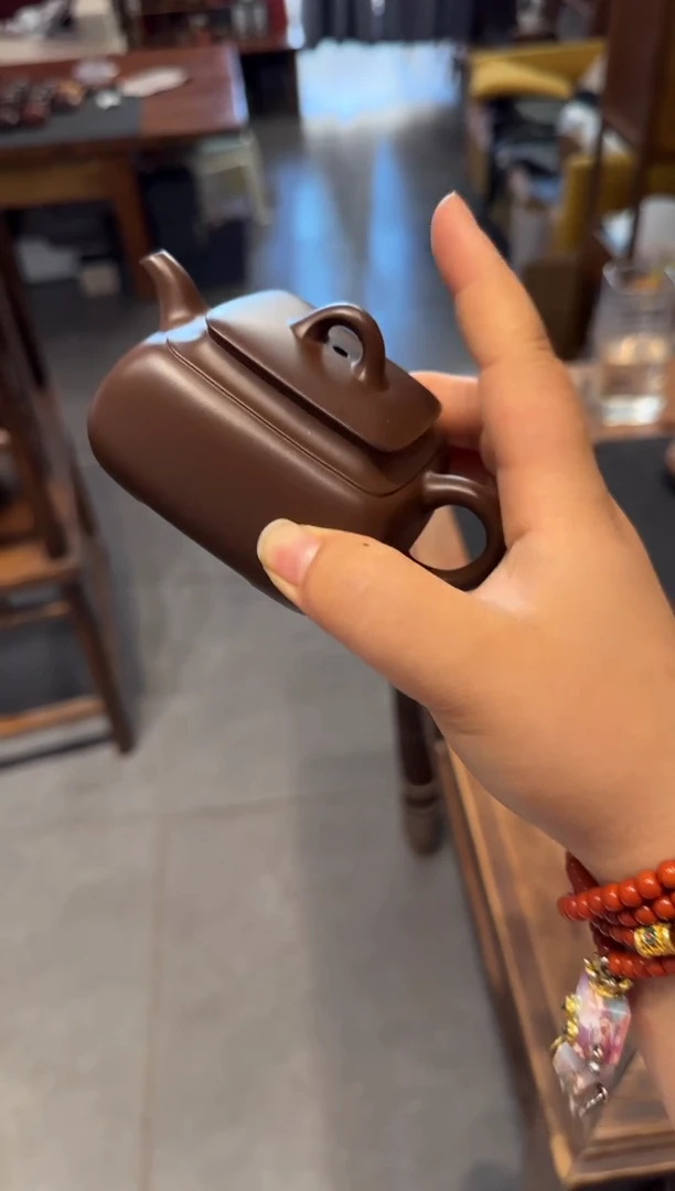 茶壶紫砂长四方 紫砂壶