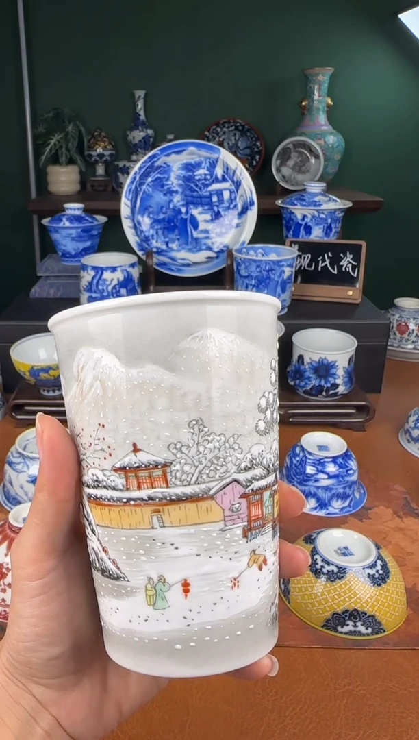 杯艺汉。雪景大可乐杯