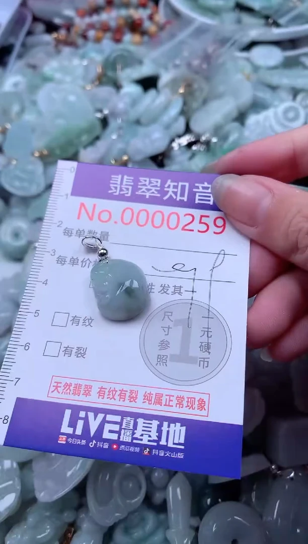 翡翠未镶嵌吊坠(不含链)259