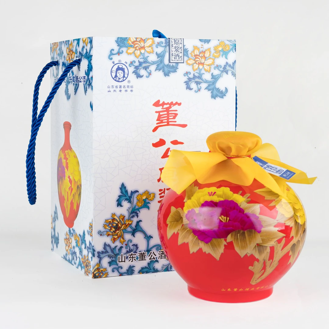 董公董公牡丹瓶纯粮酒浓香型纯粮白酒60度1.5L60度1.5L