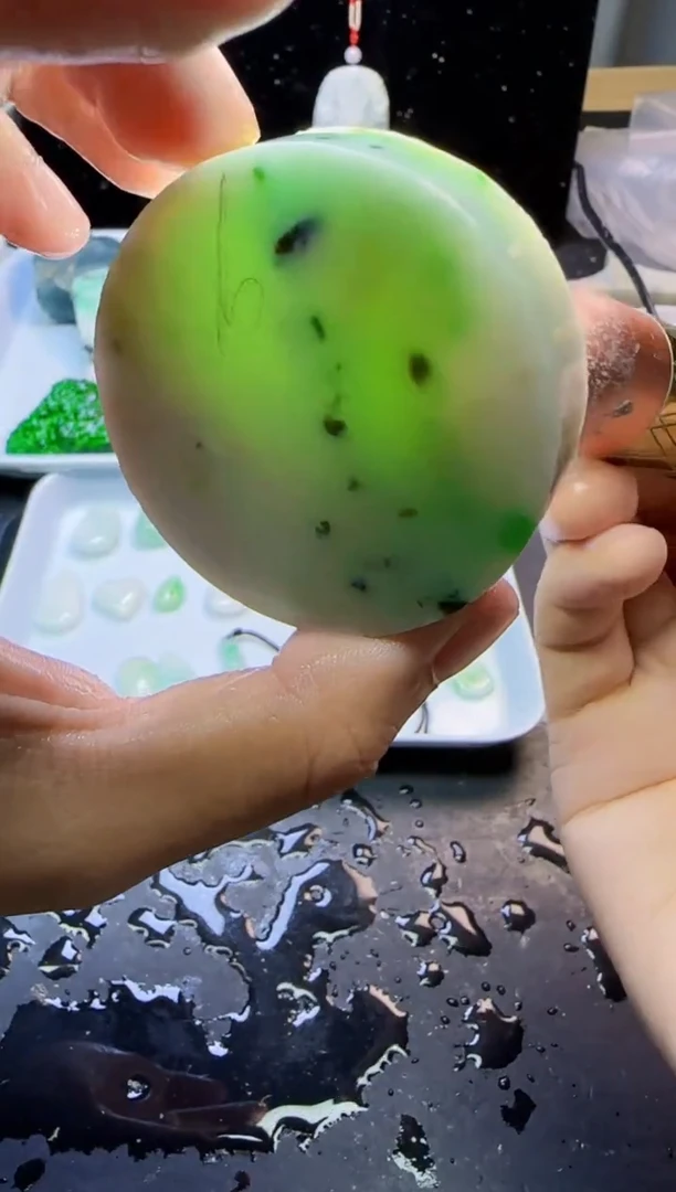 颈饰未镶嵌翡翠003天然A货翡翠