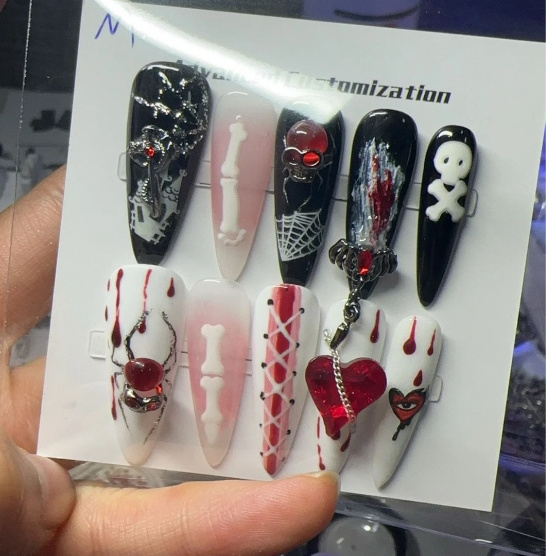 【预售加单专拍】暗黑系穿戴甲辣妹两单包默认微瑕