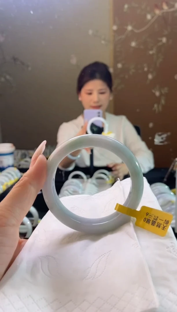 未镶嵌手镯翡翠圈口x55-56