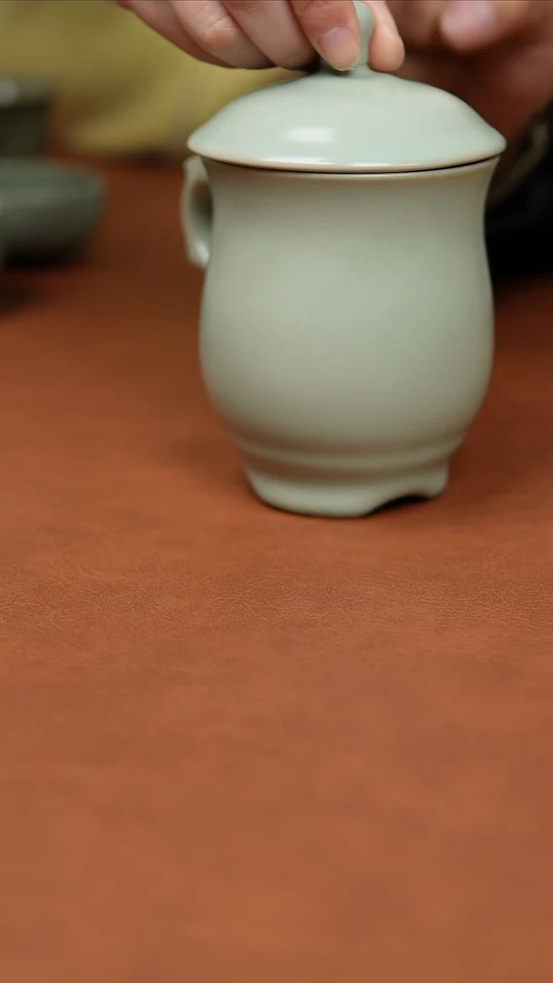 富山严选原矿汝瓷龙头杯