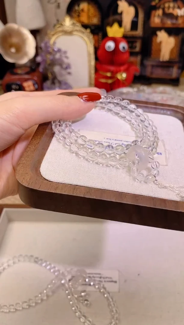 【闪购商品】水晶手链银S925镶嵌1341手串