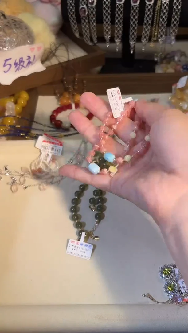 未镶嵌菱锰矿（红纹石）手链g085多样性发货一件