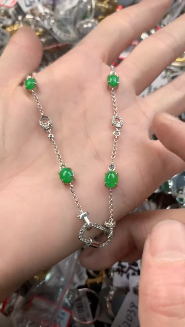 银S925镶嵌戒指翡翠10         3