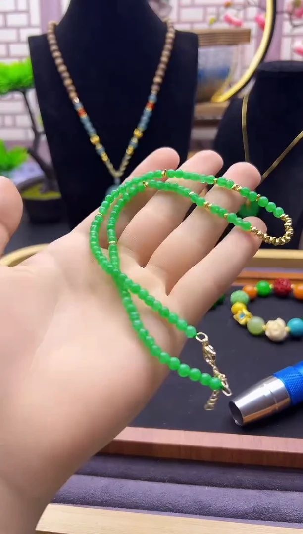 【闪购商品】翡翠颈饰14K金镶嵌X114